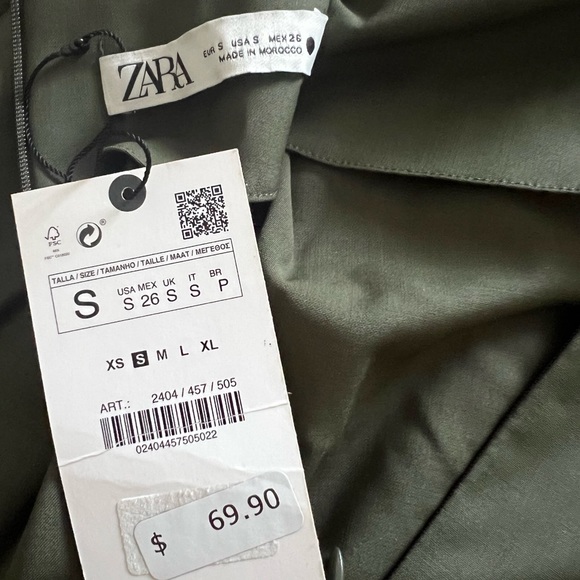 Zara Trousers with Layered Pleated Skirt Set - 3 Pieces - Picture 14 of 15